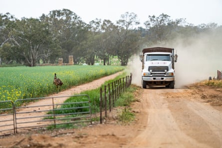A truck on Everitt’s farm