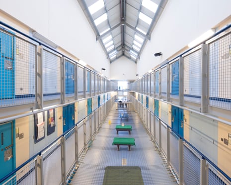 The interior of one of His Majesty's prison cell blocks in the UK