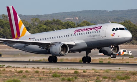 Airbus A320 flown by the Germanwings airline.