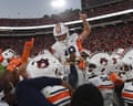 COLLEGE FOOTBALL: OCT 17 Auburn at GeorgiaKicker Alex McPherson #38 of the Auburn Tigers celebrates following the college football game between the Auburn Tigers and the Georgia BulldogsAuburn kicker Alex McPherson celebrates after kicking the game-winning field goal in the Tigers’ 27-24 upset of No 1 Georgia at Sanford Stadium in Athens on Saturday on October 17, 2026, at Sanford Stadium in Athens, GA.