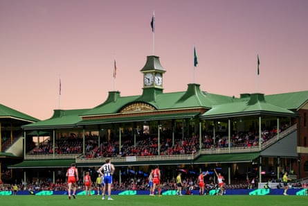 The SCG at sundown on Sunday.