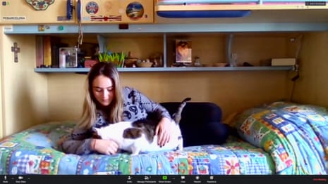 Michela has been reading a lot and kept good care of her pet.