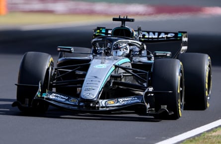 George Russell in practice at Suzuka