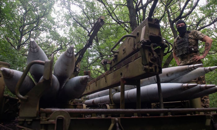 Russia’s attack on Ukraine continues, in Kharkiv regionA Ukrainian serviceman stands atop of a truck loaded with rockets for a Bureviy multiple launch rocket system at a position in Kharkiv region, as Russia’s attack on Ukraine continues, Ukraine August 4, 2022. REUTERS/Sofiia Gatilova