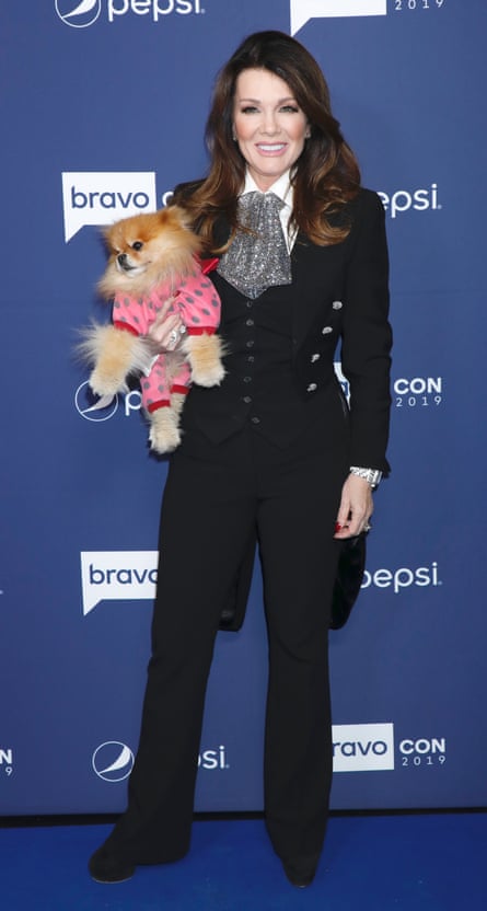 Lisa Vanderpump and her dog Sean Combs at BravoCon 2019.