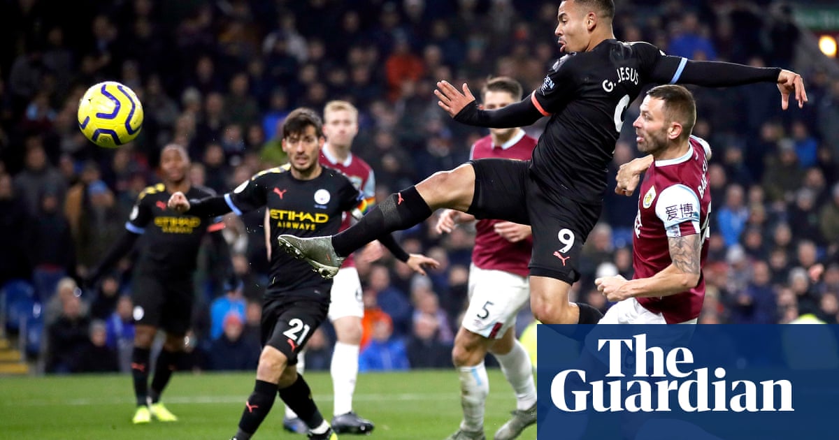 Gabriel Jesus gets Manchester City back on track with a 4-1 win at Burnley