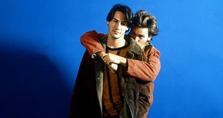 Keanu Reeves with River Phoenix in My Own Private Idaho