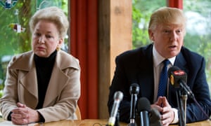 Donald Trump with his sister Maryanne Trump Barry in 2008
