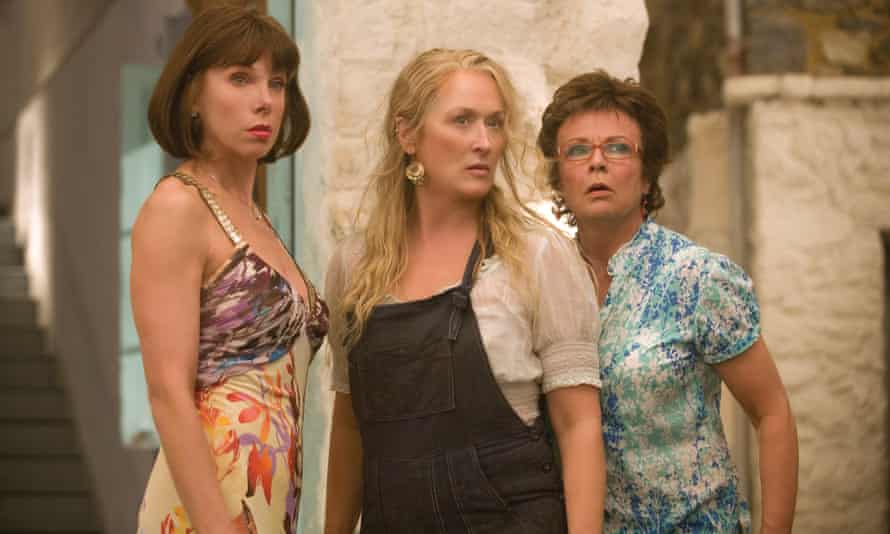 Christine Baranksi, Meryl Streep and Julie Walters in the film Mamma Mia