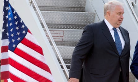 Russian ambassador Sergey Kislyak, seen at Dulles International Airport.