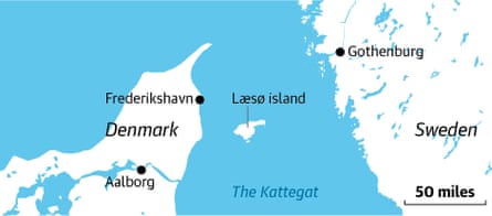 Map of Læsø island