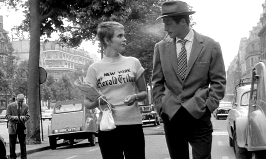 Jean Seberg and Jean-Paul Belmondo in Breathless.