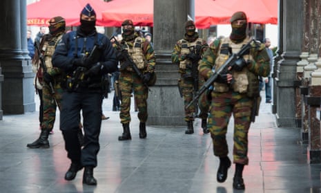 Security forces in Brussels