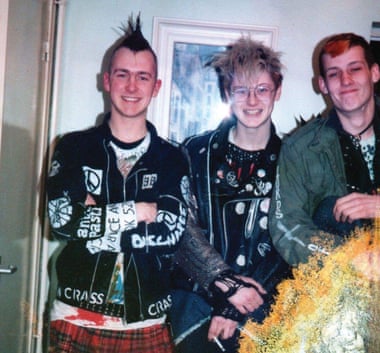 Gary Devine and punk pals in 1988.