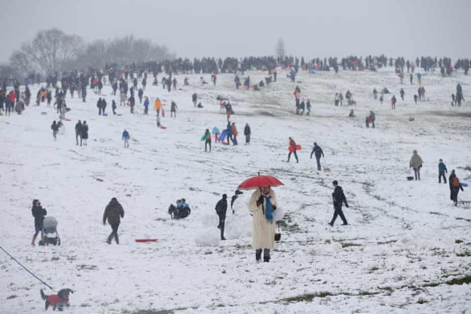 Agency photographer of the year – 2021 shortlist | World news 42 People go sledging in the snow on Parliament Hill on Hampstead Heath on January 24, 2021 in London