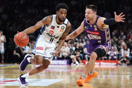 NBL MVP Bryce Cotton successful action against Matthew Dellavedova successful crippled 3 of nan title series.