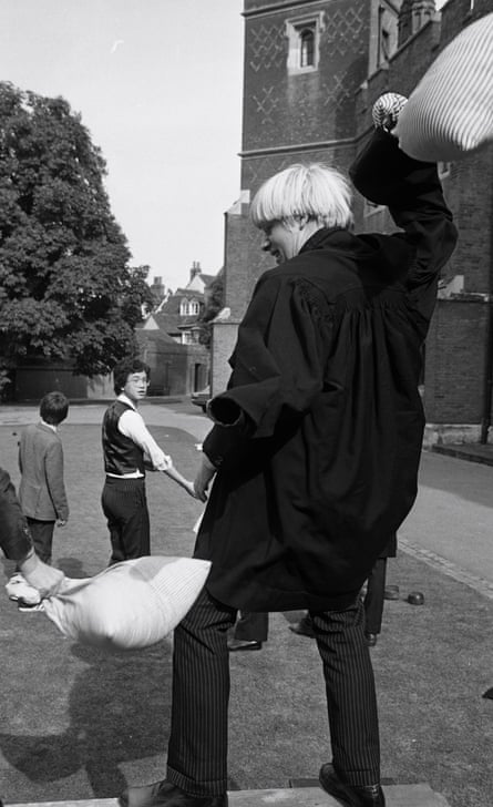 Boris Johnson at Eton in 1979.