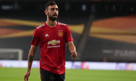 Bruno Fernandes in Manchester United's new 2020-21 kit