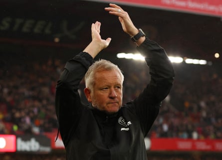 Chris Wilder applauds fans