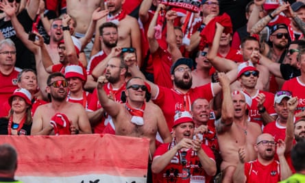Netherlands fans during game against Austria, Euro 2024