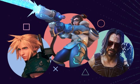 Games to look forward to in 2020, from left: Final Fantasy VIII to Overwatch 2 and Cyberpunk 2077