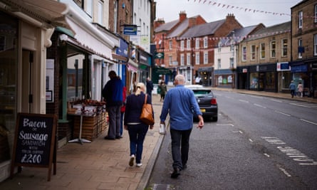 Shoppers in Morpeth