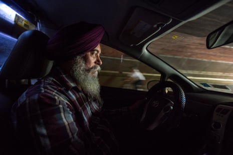 Jinder Singh, 55, formerly a farmer from Punjab, followed his brother-in-law into the taxi business. He has driven a taxi for around 15 years.
