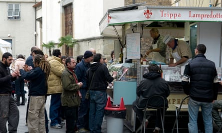 Florence’s celebrated panino lampredotto chop sandwich