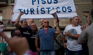 Tourism protest in Barcelona