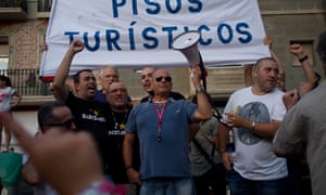 Tourism protest in Barcelona