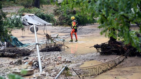 'I've never seen anything like it': Floods wash away campsites in southern France - video report
