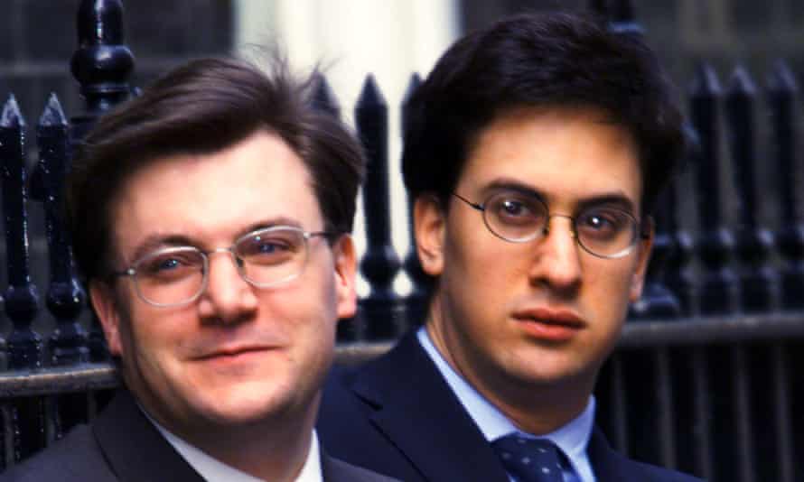 21st-century spads: Ed Balls, then Gordon Brown’s policy adviser, with Ed Miliband, special adviser, outside 11 Downing Street, Budget Day 2000.