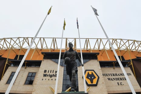 The scene outside Molineux before this afternoon's match.