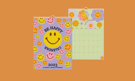 Recycled paper calendar.