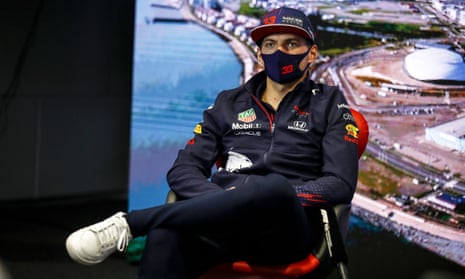 Max Verstappen has hit back sarcastically after Lewis Hamilton suggested he was feeling under pressure.