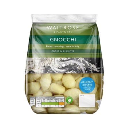 A packet of Waitrose Gnocchi