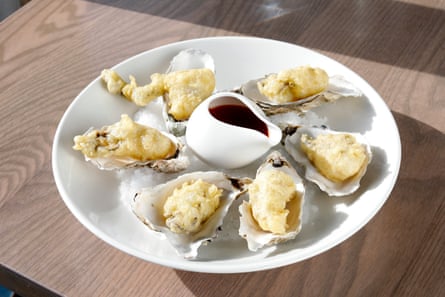 A ‘lovely, portobello mushroom mouthfeel’: the fried battered oysters at The Silver Darling.