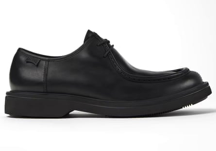 Camper wallabee norman black leather shoe