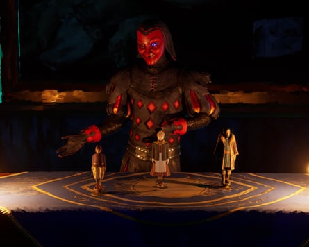 A scene from The Killing Stone game.