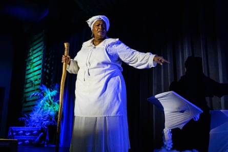 a women singing