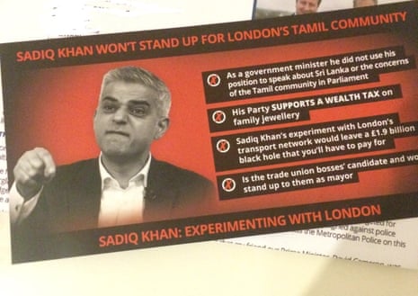 The London Tamils leaflet.