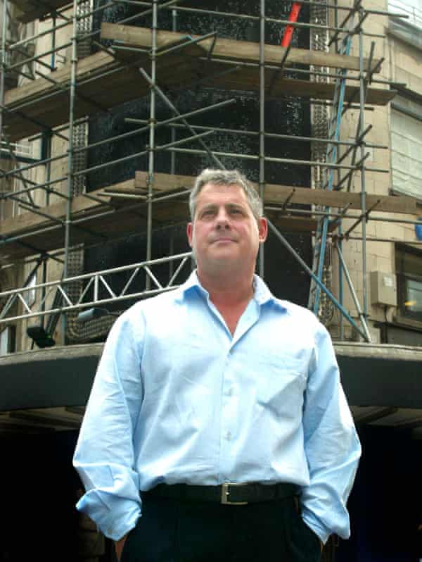 Cameron Mackintosh outside the Prince of Wales theatre in London in 2003.
