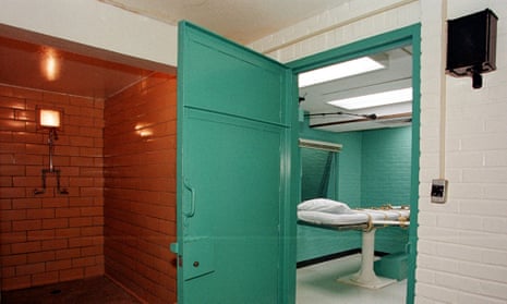 The execution chamber at the unit in Huntsville, Texas, in this 2000 photo. Balentine’s new legal team are launching a last-ditch attempt to save his life.