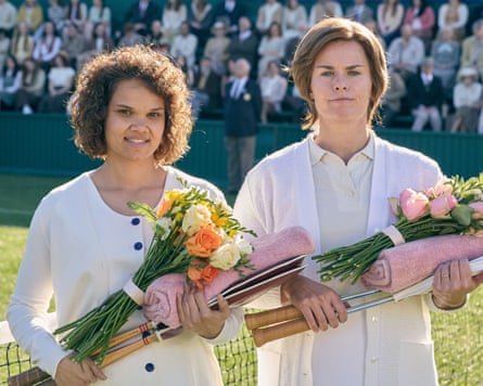 Actors Lila McGuire and Belinda Woolcock in Goolagong