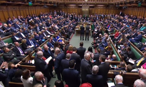 A packed House of Commons.