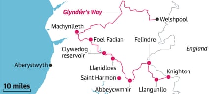 Wales walk map