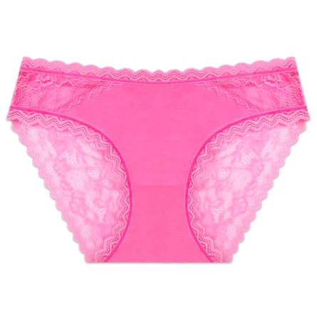 Stripe & Stare Pink Cosmos Eco Lace Original Knicker