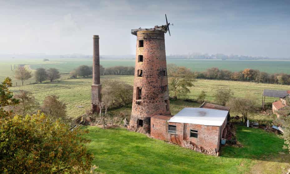 The 18th-century Lelley windmill in Elstronwick, in the East Riding of Yorkshire.