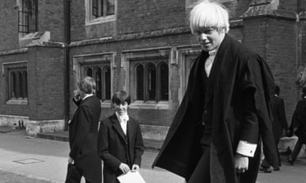 Boris Johnson when a pupil at Eton College in 1979