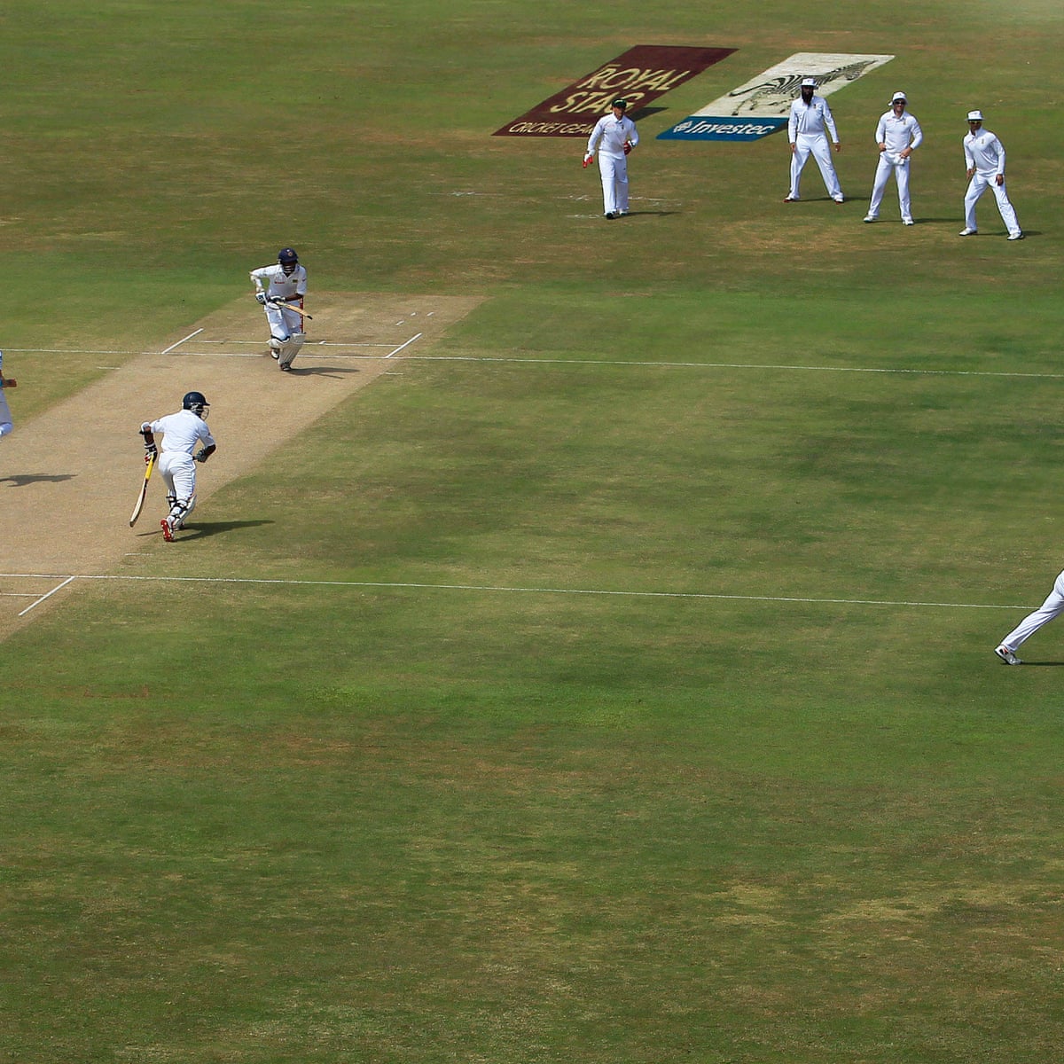 Cricket Field With Players